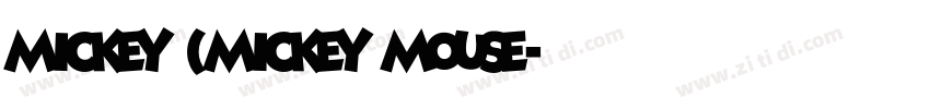 Mickey (Mickey Mouse字体转换
